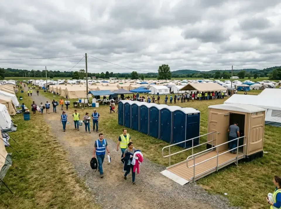 disaster-relief-camp-restrooms-010 — frequently asked questions, Dumpster & Portable Bathrooms Rental in Parole, MD